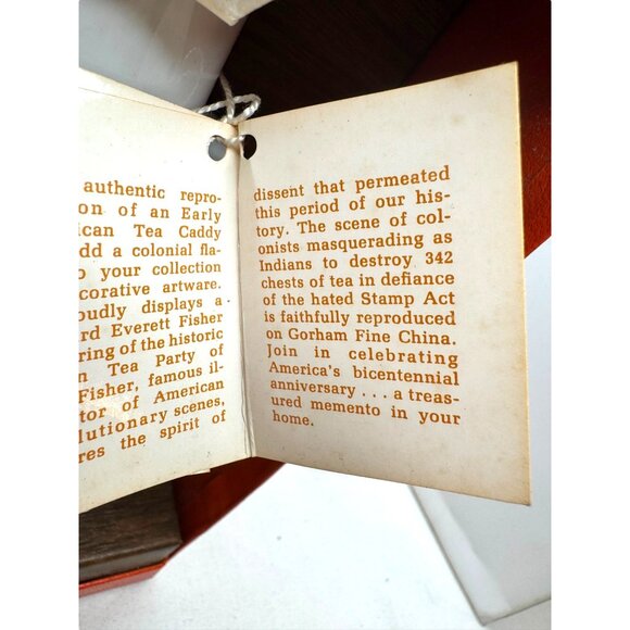 Gorham Limited Edition Boston Tea Party 1773 Commemorative Tea Caddy - Picture 4 of 7